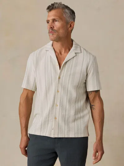 Faherty Short-sleeve Oasis Camp Shirt In White