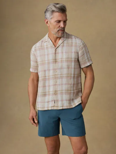 Faherty Short-sleeve Palma Linen Camp Shirt