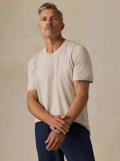 Faherty Short-sleeve Sweater Tee In Multi