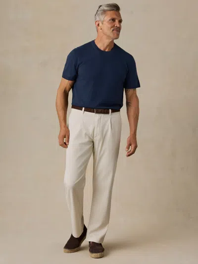 Faherty Short-sleeve Sweater Tee In Blue