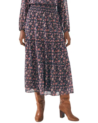 Faherty Silk-blend Sage Wood Skirt