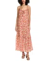 Faherty Silk-blend Sun Chaser Maxi Dress In Multi