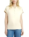 Faherty Sandwashed Silk Desmond Top In Pearled Ivory