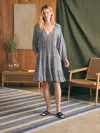 Faherty Sirene Dress In Navy Ditsy Floral