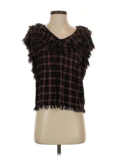 Pre-owned Faherty Sleeveless Blouse In Black