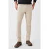 Faherty Slim Straight Leg Stretch Terry Cloth Pants In Stone