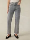 Faherty Slim Straight Sunwashed Denim Pants In Washed Black