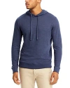 Faherty Slub Organic Cotton-jersey Hoodie In Blue Night