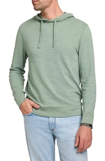 Faherty Sunwashed Slub Hoodie In Faded Sage