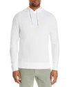 Faherty Slub Cotton Hoodie In White