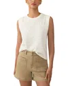 Faherty Slub Muscle Tank Top In White