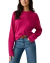 Faherty Snowdrift Sweater In Pink