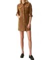 Faherty Softstretch Cord Michelle Dress In Brown