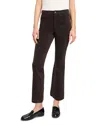 Faherty High Waist Ankle Flare Leg Corduroy Pants In Espresso