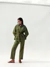Faherty Soft Stretch Utility Pants In Green