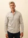 Faherty The Movement Stretch Cotton Blend Twill Button-up Shirt In Brown