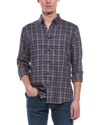 Faherty Soft Twill Movement Shirt In Blue
