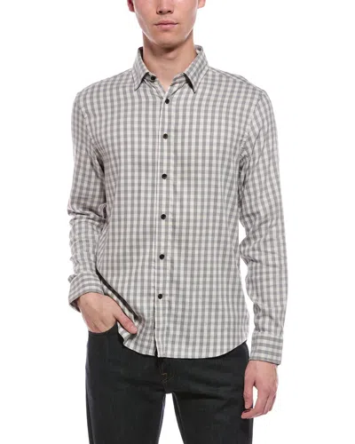 Faherty Soft Twill Movement Shirt In Gray
