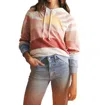 Faherty Soleil Stripe Cotton Hoodie In Multi
