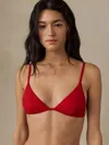 Faherty Solstice Triangle Top In Red
