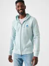 Faherty Spl Ls Terry Zip Hoodie In Seafoam