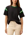 Faherty Sport Jersey Throwback T-shirt In Black