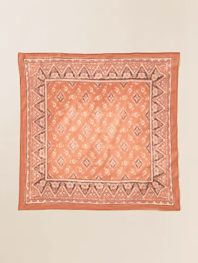 Faherty Spring Salutation Bandana In Red Rock