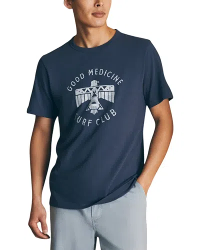 Faherty Spy Good Medicine Surf Club T-shirt In Blue
