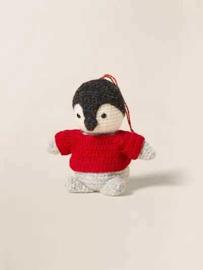 Faherty Steve The Penguin Ornament, Polyamide/merino Wool/alpaca In Multi