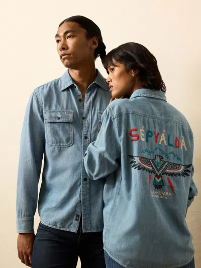 Faherty Steven Paul Judd Thunderbird Denim Workshirt