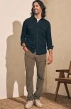 Faherty Straight Leg Stretch Corduroy Pants In Surplus Olive