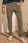 Faherty Stretch Corduroy Pant In Surplus Olive