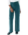 Faherty Stretch Cord Wide Leg Pant In Green