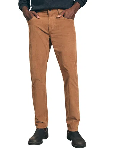 Faherty Stretch Corduroy Pant In Brown