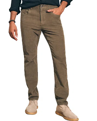 Faherty Stretch Corduroy Pant In Brown