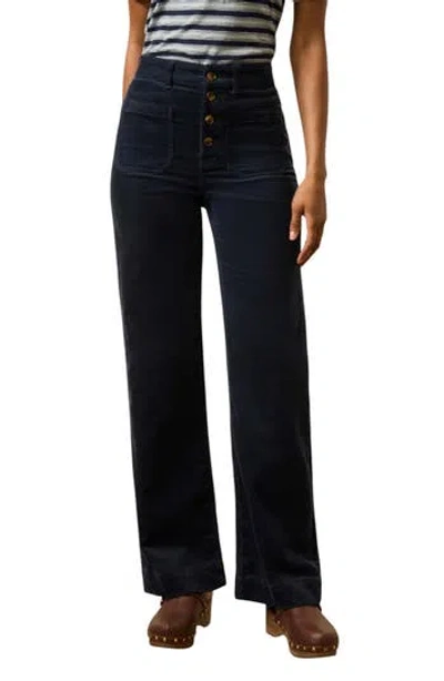 Faherty Stretch Corduroy Patch Pocket Pants In Black