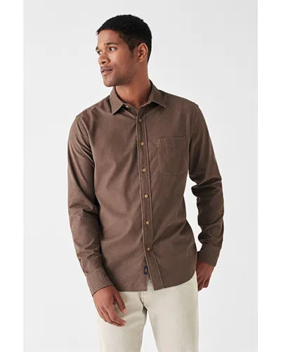 Faherty Stretch Corduroy Shirt In Brown