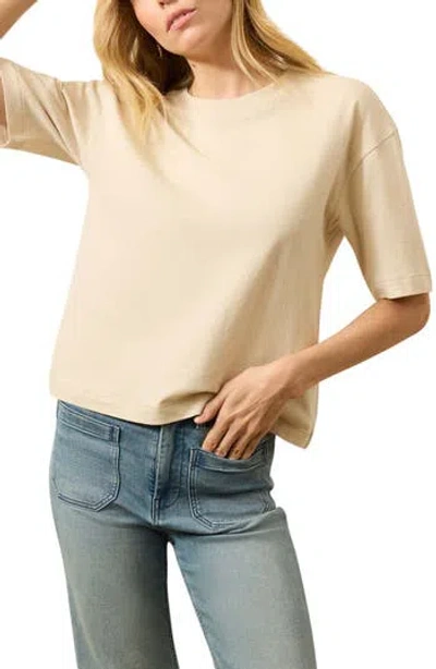 Faherty Stretch Organic Cotton T-shirt In Brown