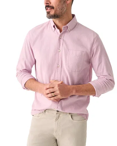 Faherty Stretch Oxford Shirt In Pink