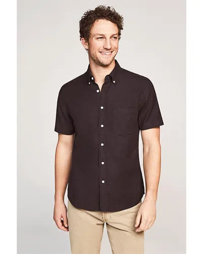 Faherty Stretch Oxford Shirt In Black