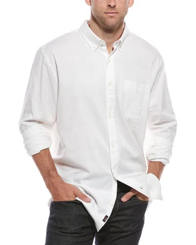 Faherty Stretch Oxford Shirt In Burgundy
