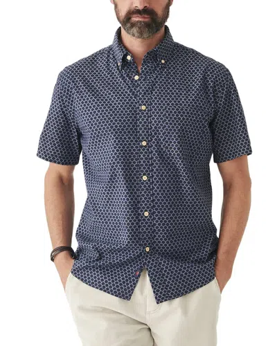 Faherty Stretch Playa Shirt In Blue