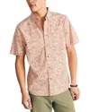 Faherty Stretch Playa Shirt In Pink