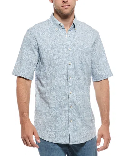 Faherty Stretch Playa Shirt (tall) In Green