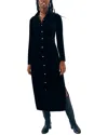 Faherty Stretch Silk Velvet Maxi Dress
