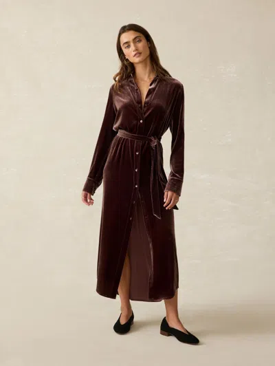 knee length dresses for ladies Silk Velvet Dress by Sofie D'Hoore- La Garçonne main image 0