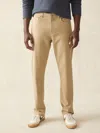 Faherty Stretch Terry 5-pocket Athletic Fit Pants In Desert Khaki