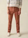 Faherty Stretch Terry 5-pocket Athletic Fit Pants In Russet