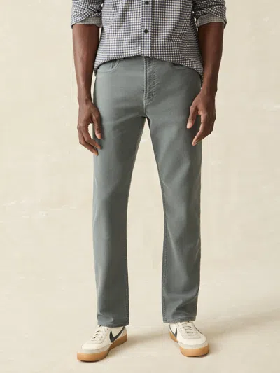 Faherty Stretch Terry 5-pocket Athletic Fit Pants In Slate