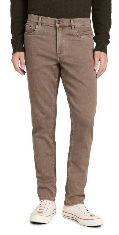 Faherty Stretch Terry 5 Pocket Jeans Driftwood In Driftwood